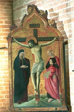 Annunciazione; Crocifissione di Cristo con la Madonna e San Giovanni evangelista.